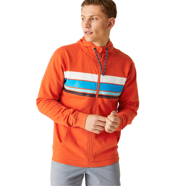 Regatta Heren shorebay ii full zip hoodie UTRG10643_rustyorange large
