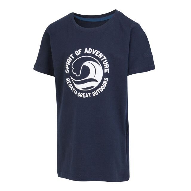Regatta Kinderen/kinderen bosley vii wave t-shirt UTRG10609_navy large