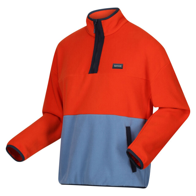 Regatta Heren callide fleece top UTRG10622_rustyorangecoronetblue large