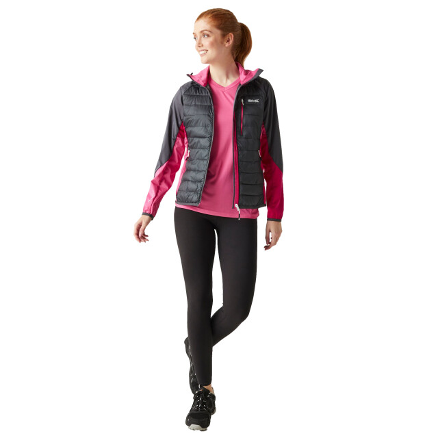 Regatta Dames andreson pro hybride jas UTRG10623_sealgreyflamingopink large