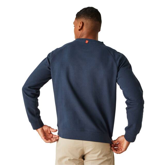 Regatta Heren nithsdale stripe crew neck sweatshirt UTRG10640_navy large