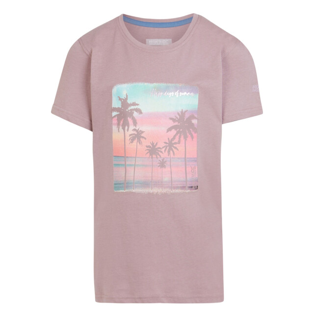 Regatta Bosley vii happy days of summer strand t-shirt kinderen/kinderen UTRG10611_heather large