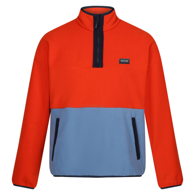 Regatta Heren callide fleece top UTRG10622_rustyorangecoronetblue large