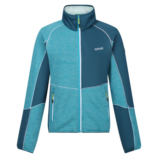 Regatta Dames lindalla vii marl full zip fleecejack UTRG10404_tahoebluemoroccanblue large