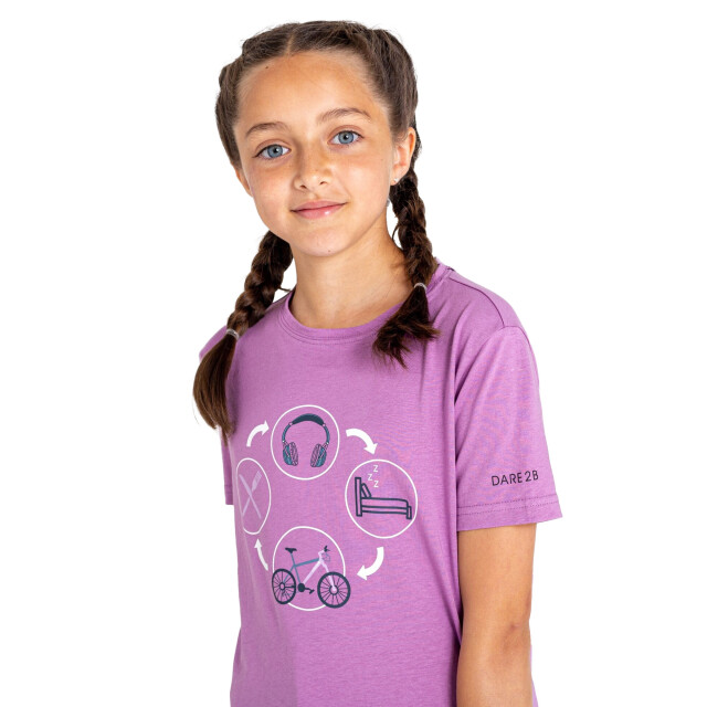 Dare2b Rechtmatig t-shirt voor kinderen UTRG10483_dustylavender large