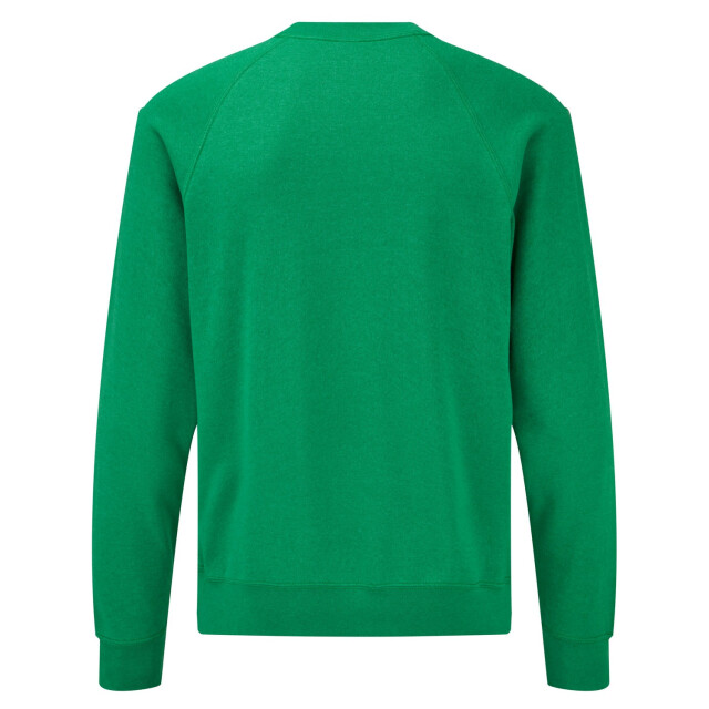 Fruit of the Loom Uniseks klassiek raglan sweatshirt voor volwassenen UTLT2284_heathergreen large