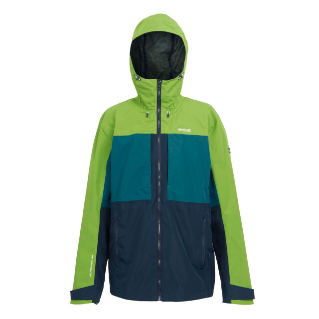 Regatta Maland waterdichte jas heren UTRG10342_piquantgreenmoroccanblue large