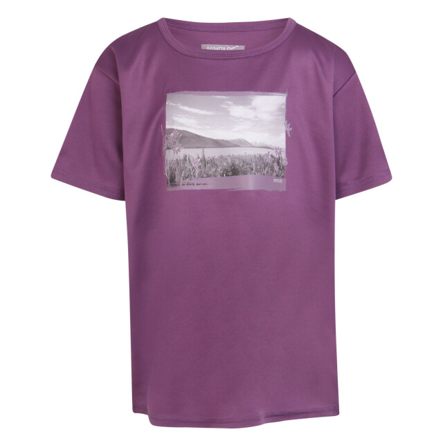 Regatta Kinderen/kinderen alvardo viii foto t-shirt UTRG10612_sunsetpurple large