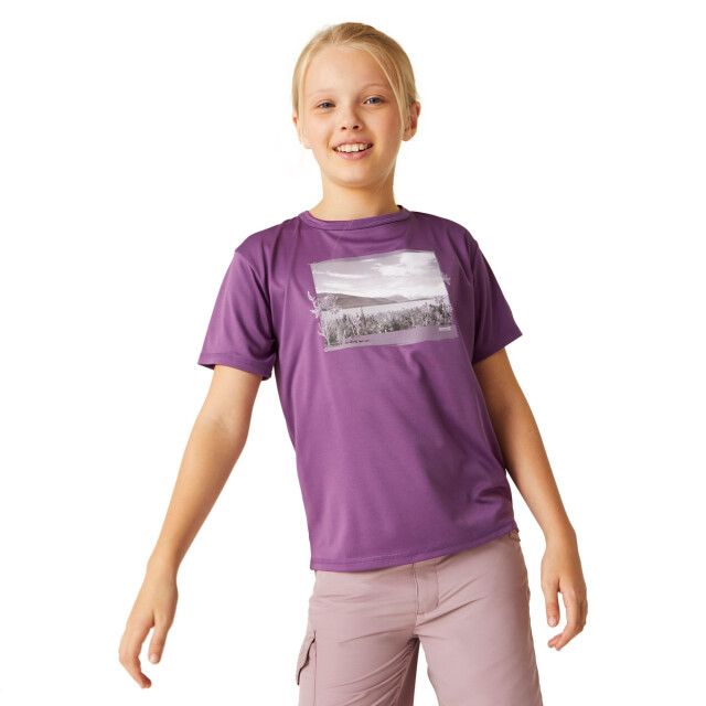 Regatta Kinderen/kinderen alvardo viii foto t-shirt UTRG10612_sunsetpurple large