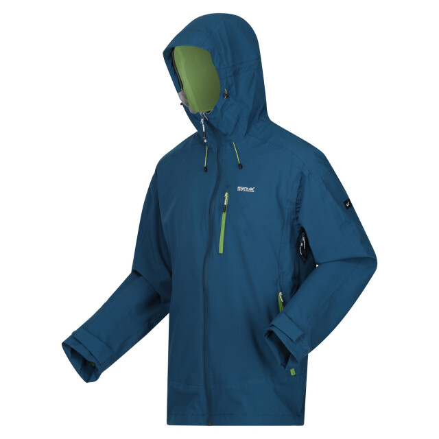Regatta Heren okara waterdichte jas UTRG10377_moroccanbluepiquantgreen large