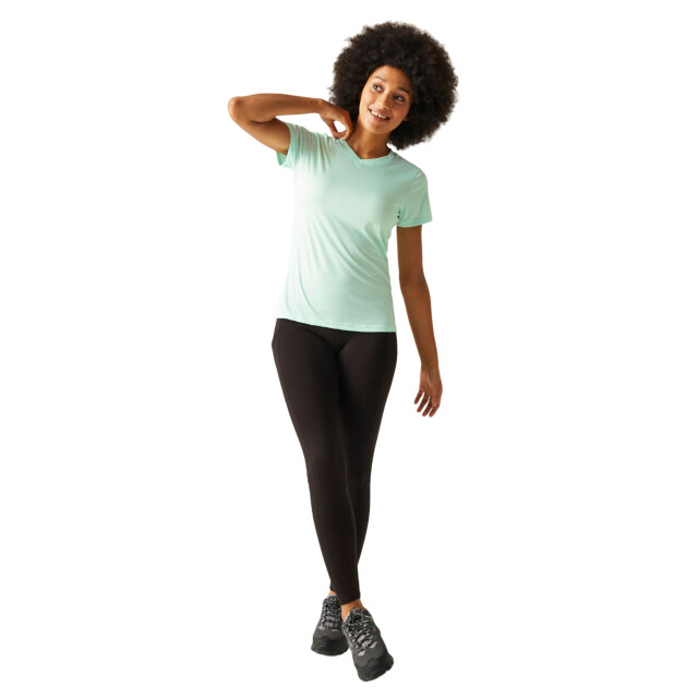 Regatta Dames fingal v hals t-shirt UTRG10272_bleachedaqua large