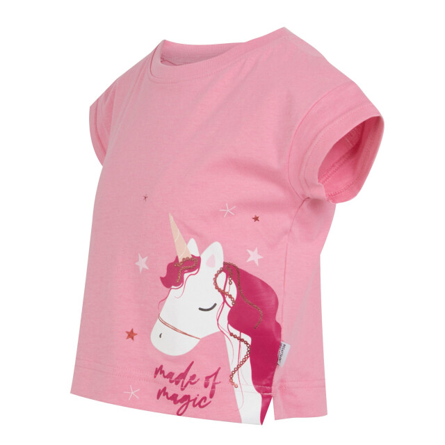 Regatta Kinderen/kinderen animal luna de eenhoorn t-shirt UTRG10306_sweetpink large