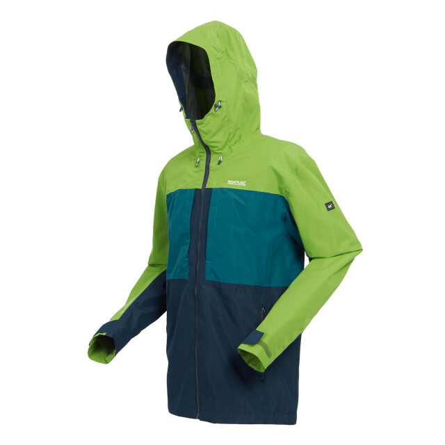 Regatta Maland waterdichte jas heren UTRG10342_piquantgreenmoroccanblue large