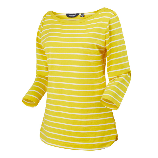 Regatta Dames bayletta 3/4 mouw top UTRG10195_maizeyellowwhite large