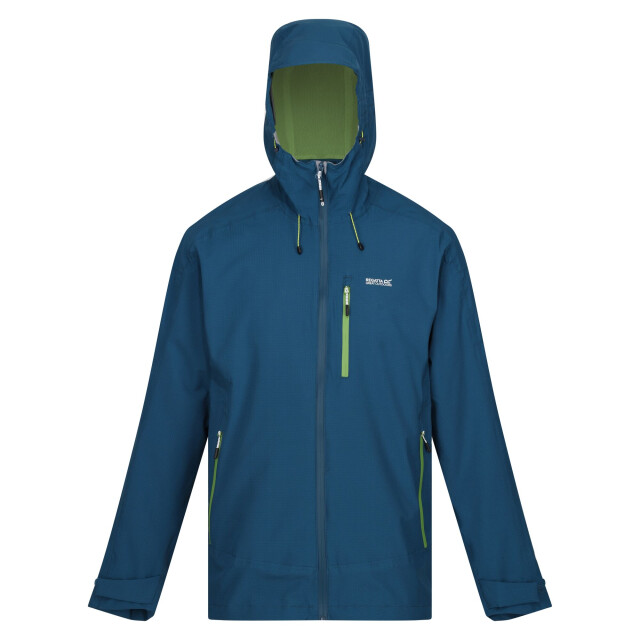 Regatta Heren okara waterdichte jas UTRG10377_moroccanbluepiquantgreen large