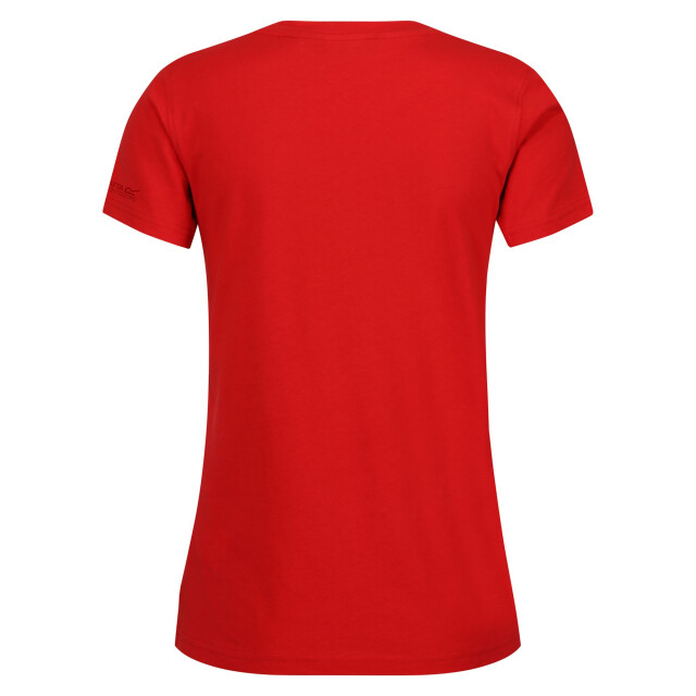 Regatta Dames filandra viii tropical leaves t-shirt UTRG10199_highriskred large