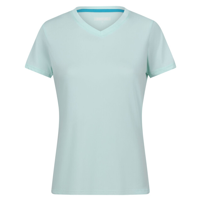 Regatta Dames fingal v hals t-shirt UTRG10272_bleachedaqua large