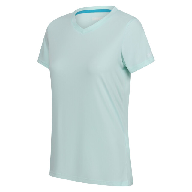 Regatta Dames fingal v hals t-shirt UTRG10272_bleachedaqua large