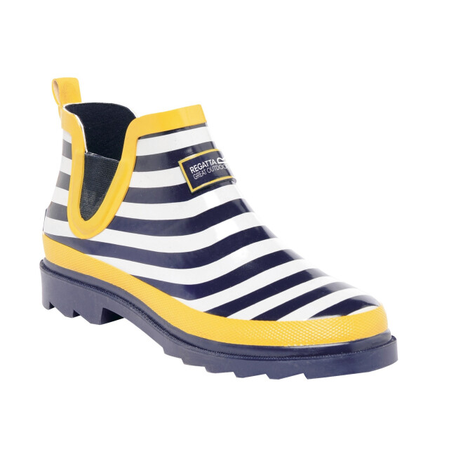 Regatta Geweldige outdoors dames harper lage wellington laarzen UTRG1006_navylemontea large