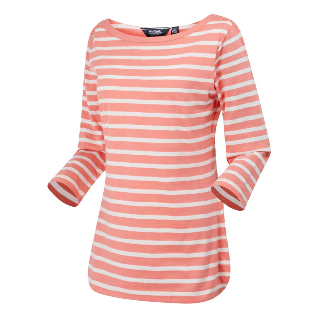 Regatta Dames bayletta 3/4 mouw top UTRG10195_shellpinkwhite large