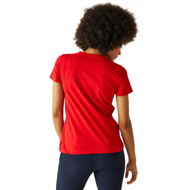 Regatta Dames filandra viii tropical leaves t-shirt UTRG10199_highriskred large