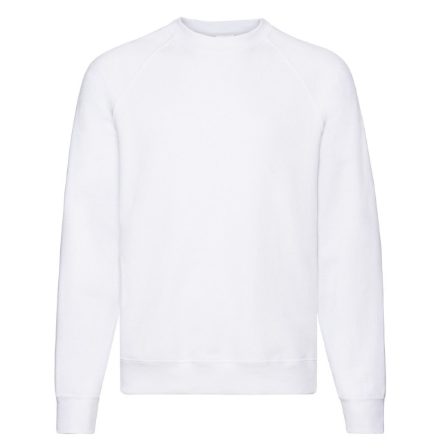 Fruit of the Loom Heren klassiek effen raglan sweatshirt UTFK2797_white large