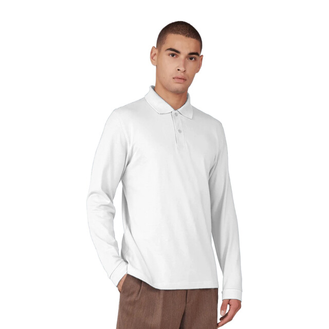 B and C Heren my polo 210 effen katoenen poloshirt UTFK2802_white large