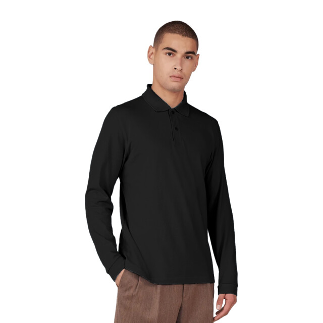 B and C Heren my polo 210 effen katoenen poloshirt UTFK2802_black large