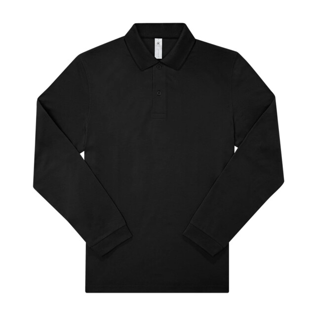 B and C Heren my polo 210 effen katoenen poloshirt UTFK2802_black large