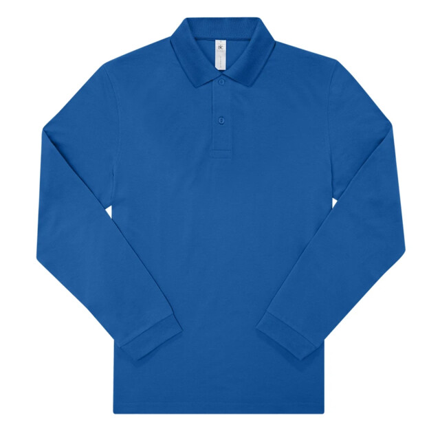 B and C Heren my polo 210 effen katoenen poloshirt UTFK2802_royalblue large