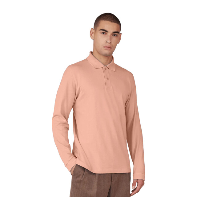 B and C Heren my polo 210 effen katoenen poloshirt UTFK2802_nude large