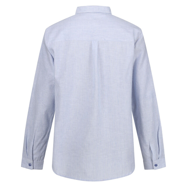 Regatta Dames primevere gestreept overhemd UTRG10055_hydrangeablue large
