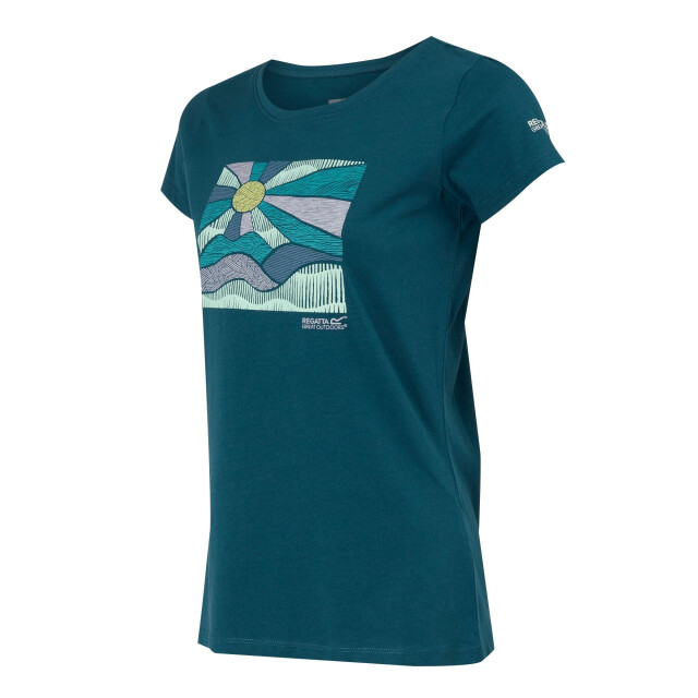 Regatta Dames breezed iv zon t-shirt UTRG10062_moroccanblue large