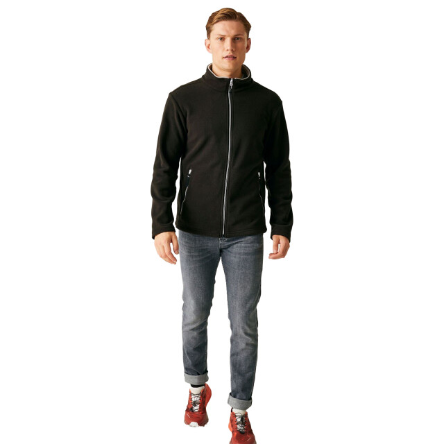 Regatta Heren ascender 250 fleecejack UTFK2791_blackmineralgrey large