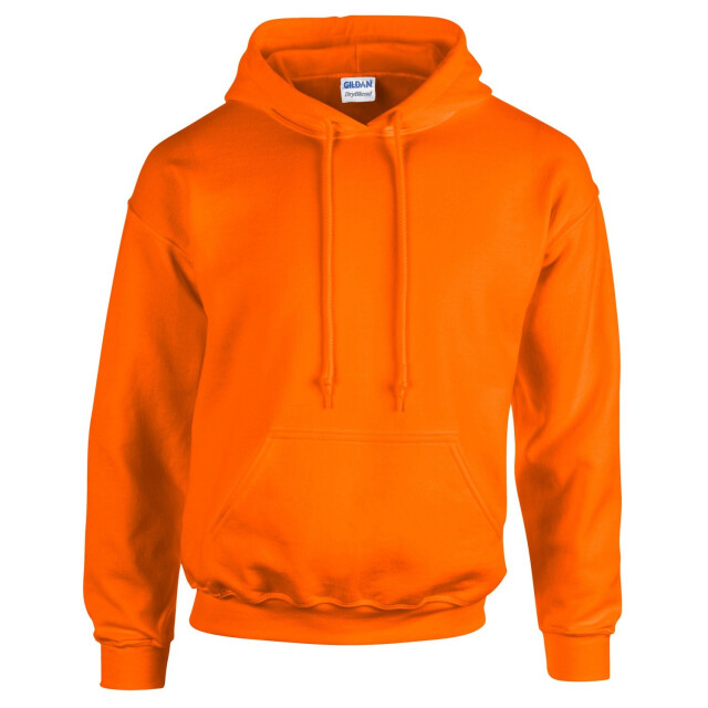 Gildan Unisex adult heavy blend hoodie UTFK2773_safetyorange large