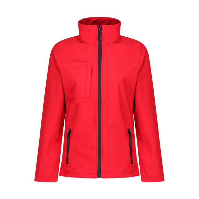 Regatta Dames octagon ii zachte shell jas UTFK2765_classicredblack large
