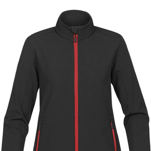 Stormtech Dames orbiter soft shell jas UTFK2767_blackbrightred large