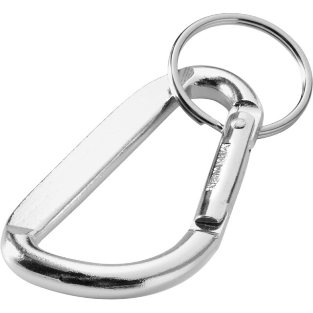 Generic Surplus Timor gerecycleerd aluminium karabijnhaak sleutelhanger UTPF4253_silver large