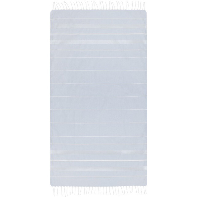 Generic Surplus Anna hammam gestreepte katoenen strandhanddoek UTPF4151_lightblue large