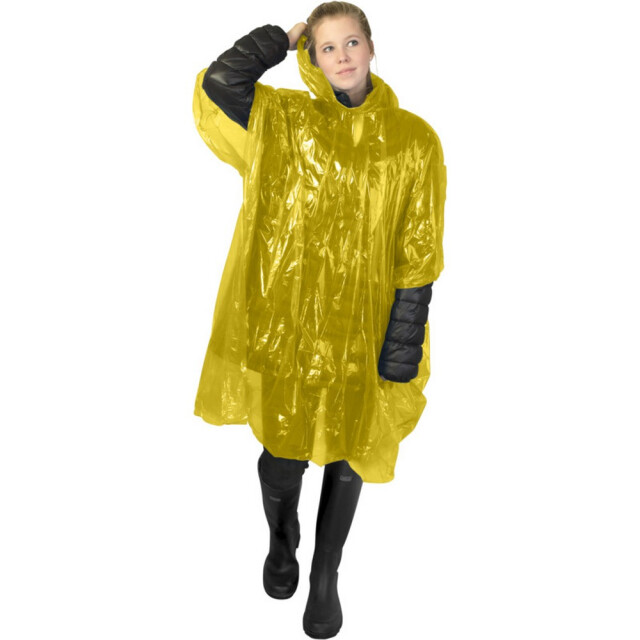 Generic Surplus Unisex volwassen maya-regenjas van gerecycled plastic UTPF4144_yellow large