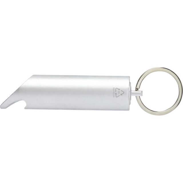 Generic Surplus Flare gerecycled aluminium zaklamp sleutelhanger UTPF4260_silver large