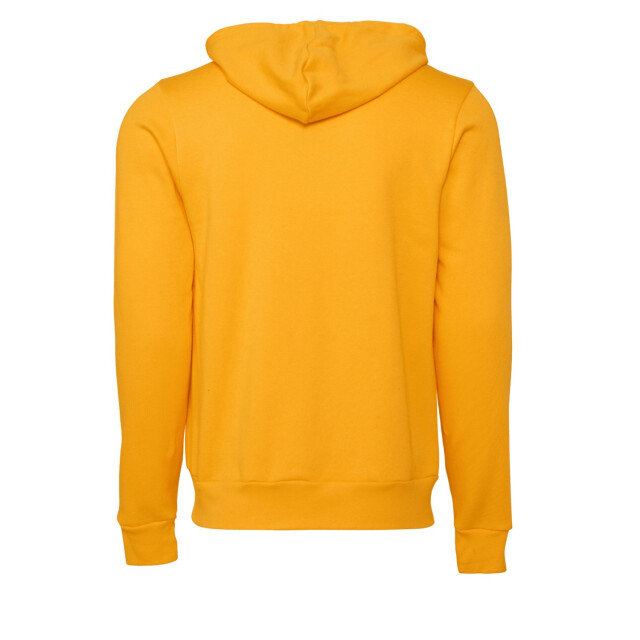 Bella + Canvas Unisex volwassen polycotton full zip hoodie UTFK2749_gold large