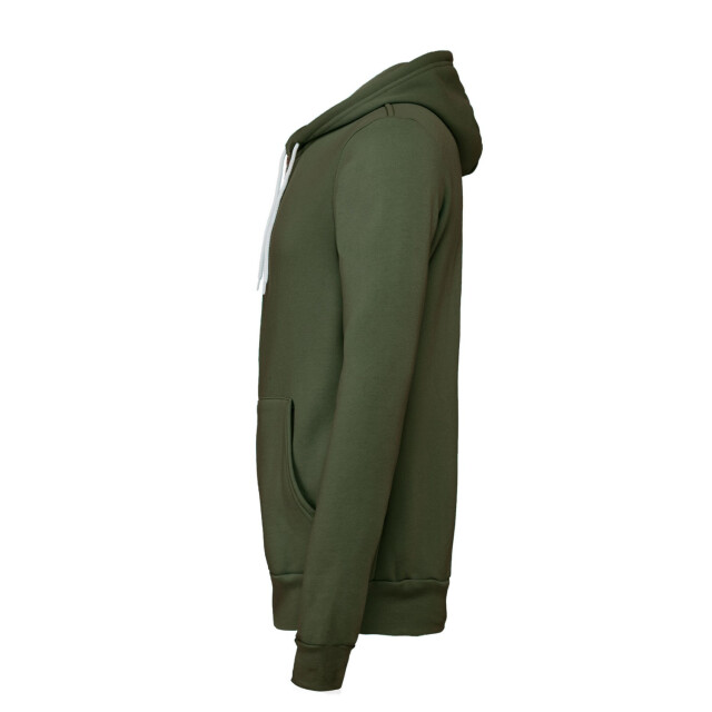 Bella + Canvas Unisex volwassen polycotton full zip hoodie UTFK2749_militarygreen large