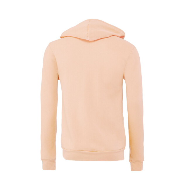 Bella + Canvas Unisex volwassen polycotton full zip hoodie UTFK2749_peach large