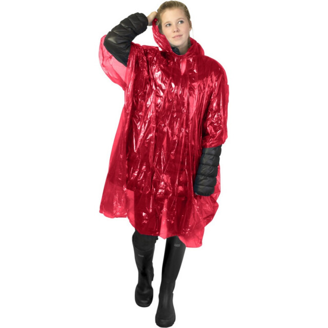 Generic Surplus Unisex volwassen maya-regenjas van gerecycled plastic UTPF4144_red large