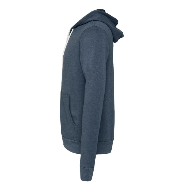 Bella + Canvas Unisex volwassen polycotton full zip hoodie UTFK2749_heathernavy large