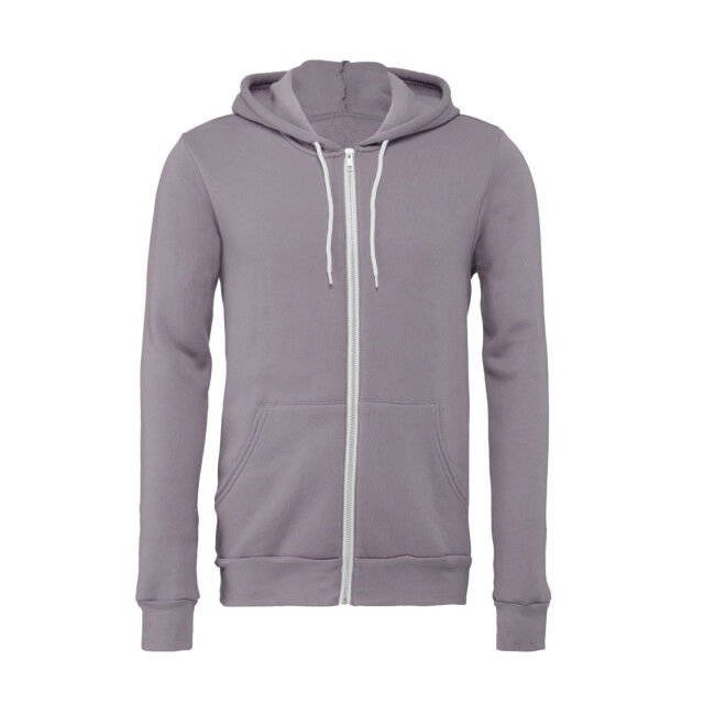 Bella + Canvas Unisex volwassen polycotton full zip hoodie UTFK2749_storm large
