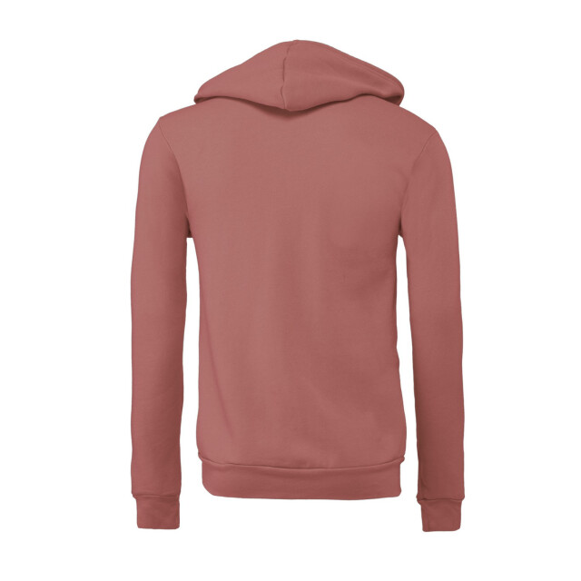 Bella + Canvas Unisex volwassen polycotton full zip hoodie UTFK2749_mauve large