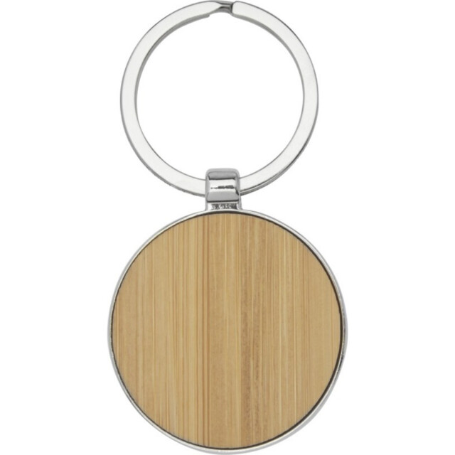 Avenue Nino ronde bamboe sleutelhanger UTPF3569_natural large