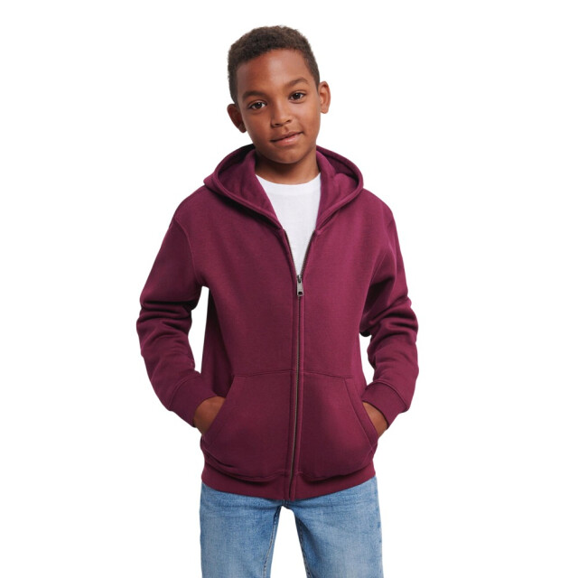 Russell Athletic Kinder/kids authentic full zip hoodie UTFK2732_burgundy large